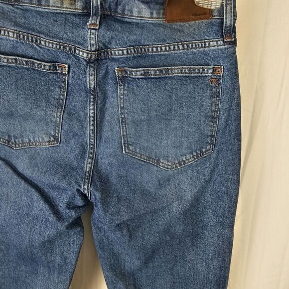 Madewell 9" High Rise Skinny Size 28T Womens Jeans Mid Wash Distressed - Picture 7 of 9